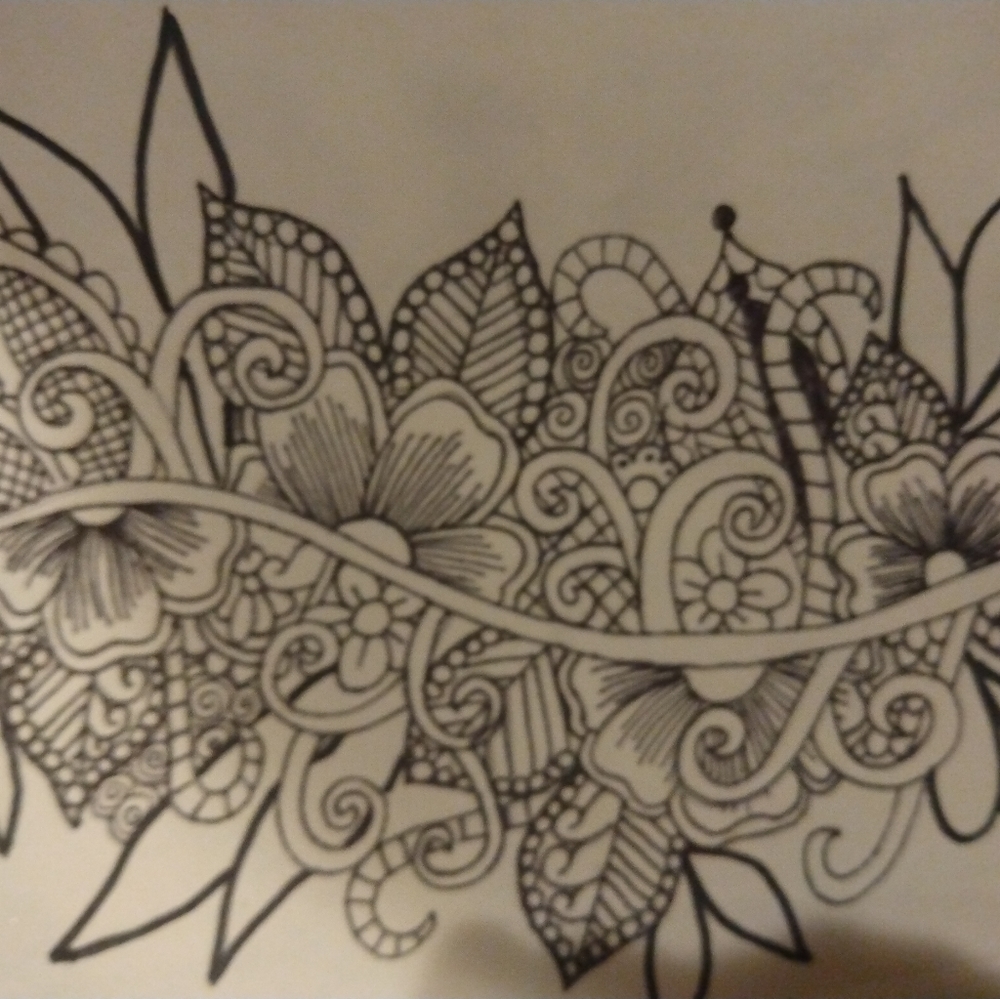 Handmade zentagle art